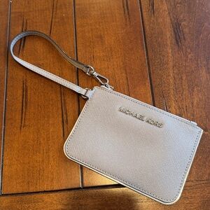 Michael Kors Silver Wristlet